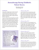 Document: Aromatherapy During Childbirth - Patient Stories